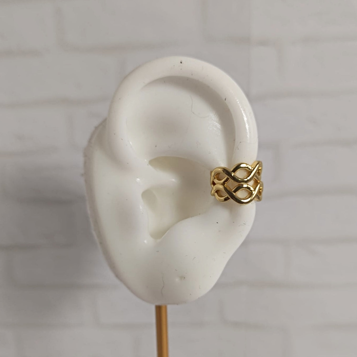 Earcuff infinitos dorado para mujer