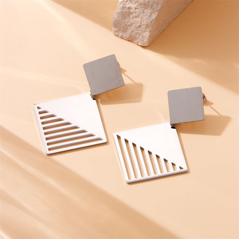 Aretes rombos para mujer