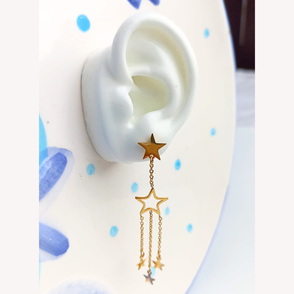 Aretes Estrellas Largos