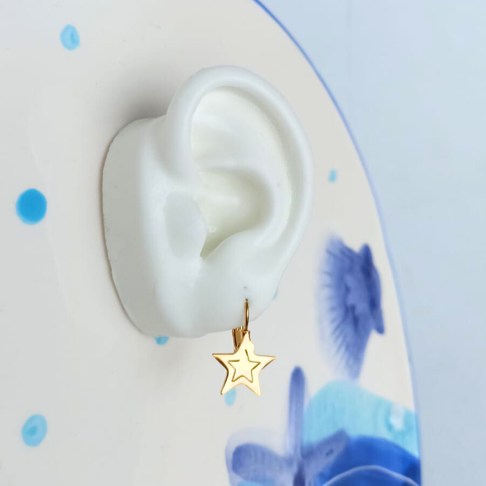 Aretes Estrellas Gancho Español