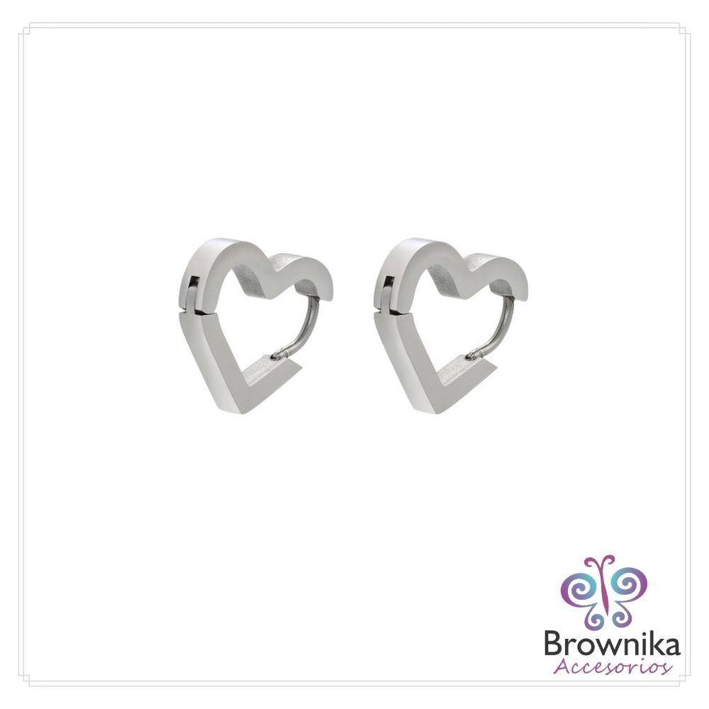Candogas Corazones Pequeñas Plateadas