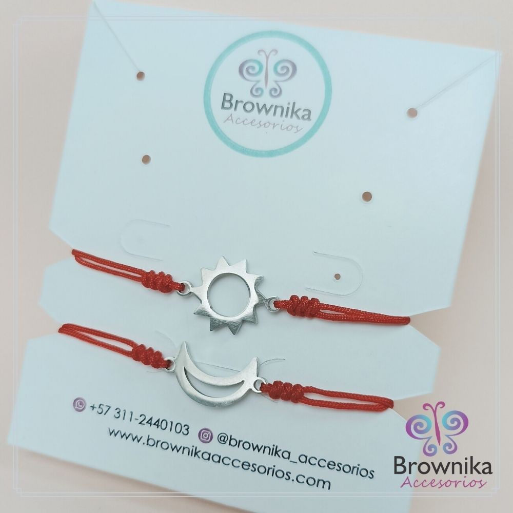 Set Pulseras para Compartir Sol y Luna
