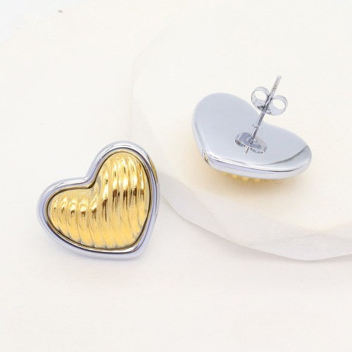 Topos de Corazón Bicolor Relieve