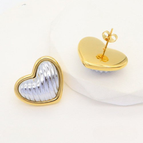 Topos de Corazón Bicolor Relieve