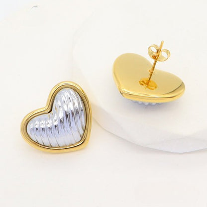 Topos de Corazón Bicolor Relieve