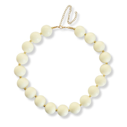 Collar Bubbles Cream en Acrílico | Tendencia para Mujer 2026 | Brownika