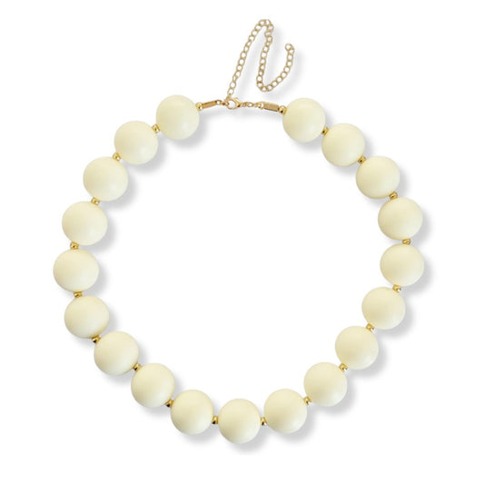 Collar Bubbles Cream en Acrílico | Tendencia para Mujer 2026 | Brownika