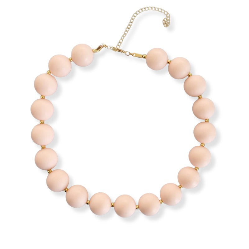 Collar Bubbles Palo de Rosa en Acrílico