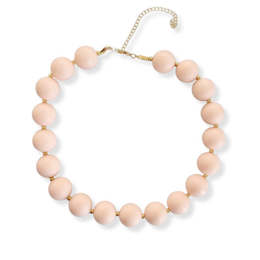 Collar Bubbles Palo de Rosa en Acrílico