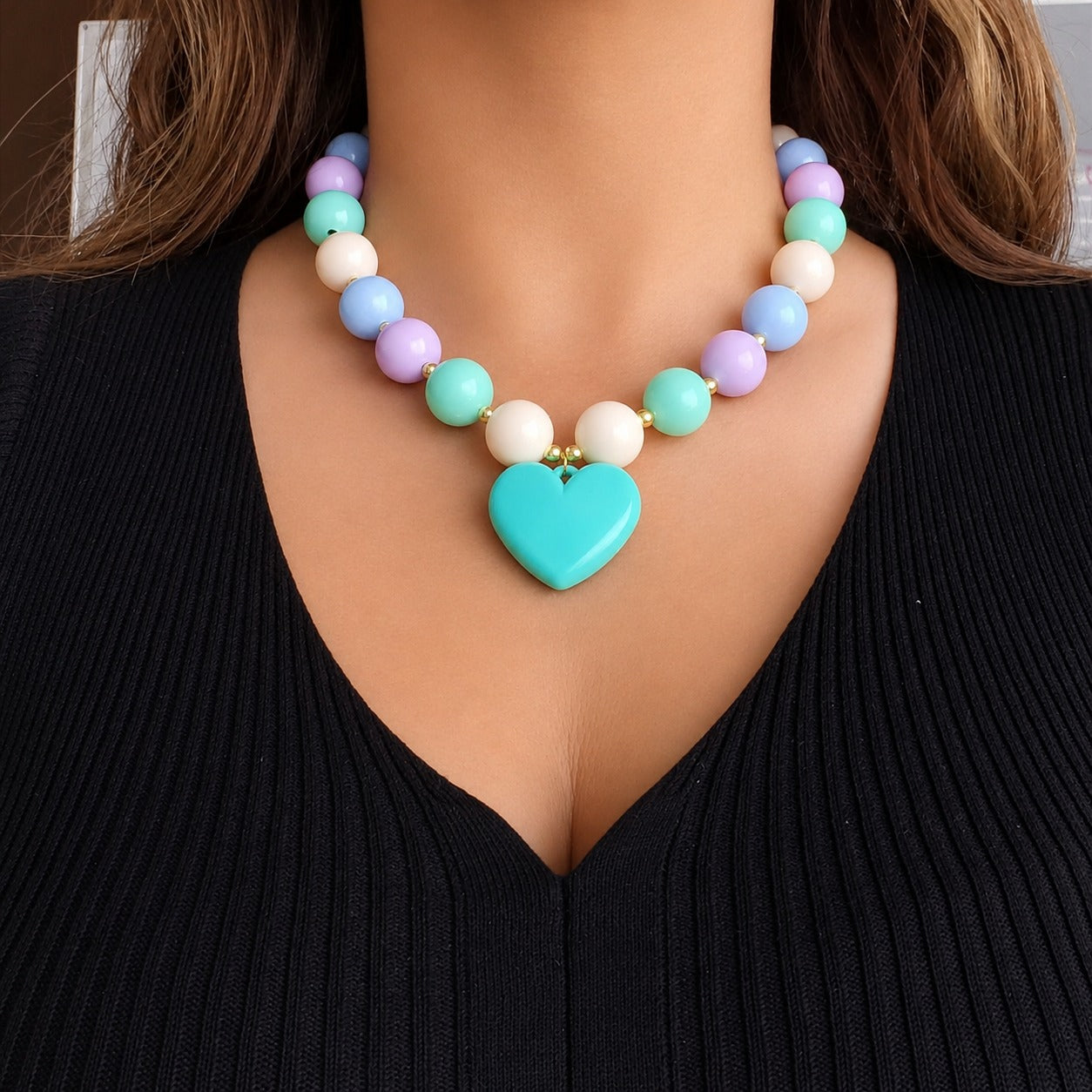 Collar Bubbles colores pastel