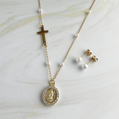 cadena virgen guadalupe para mujer