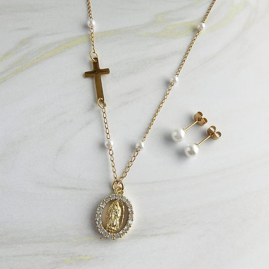 cadena virgen guadalupe para mujer