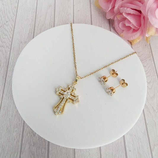 Cadena Cruz para Mujer 