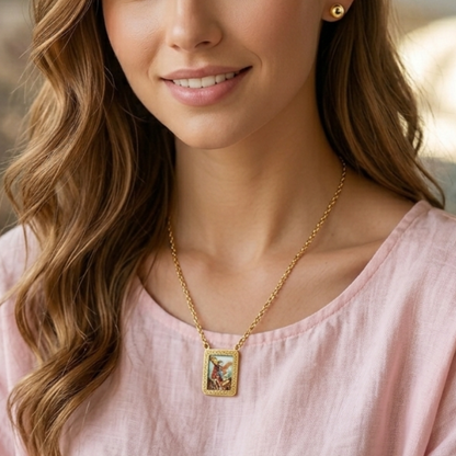 Cadena Arcangel Miguel para mujer