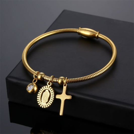 Pulsera religiosa para mujer