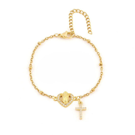 Pulsera Virgen Maria Corazón