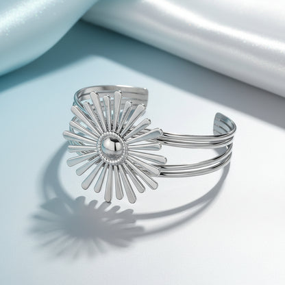 Brazalete Sol Plateado