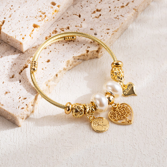 Brazalete Charm Dorado