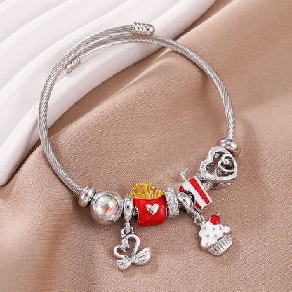 Pulsera charms papas fritas