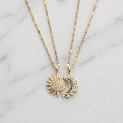 Set de Collares Luna y Sol para Amigas o Madre e Hija
