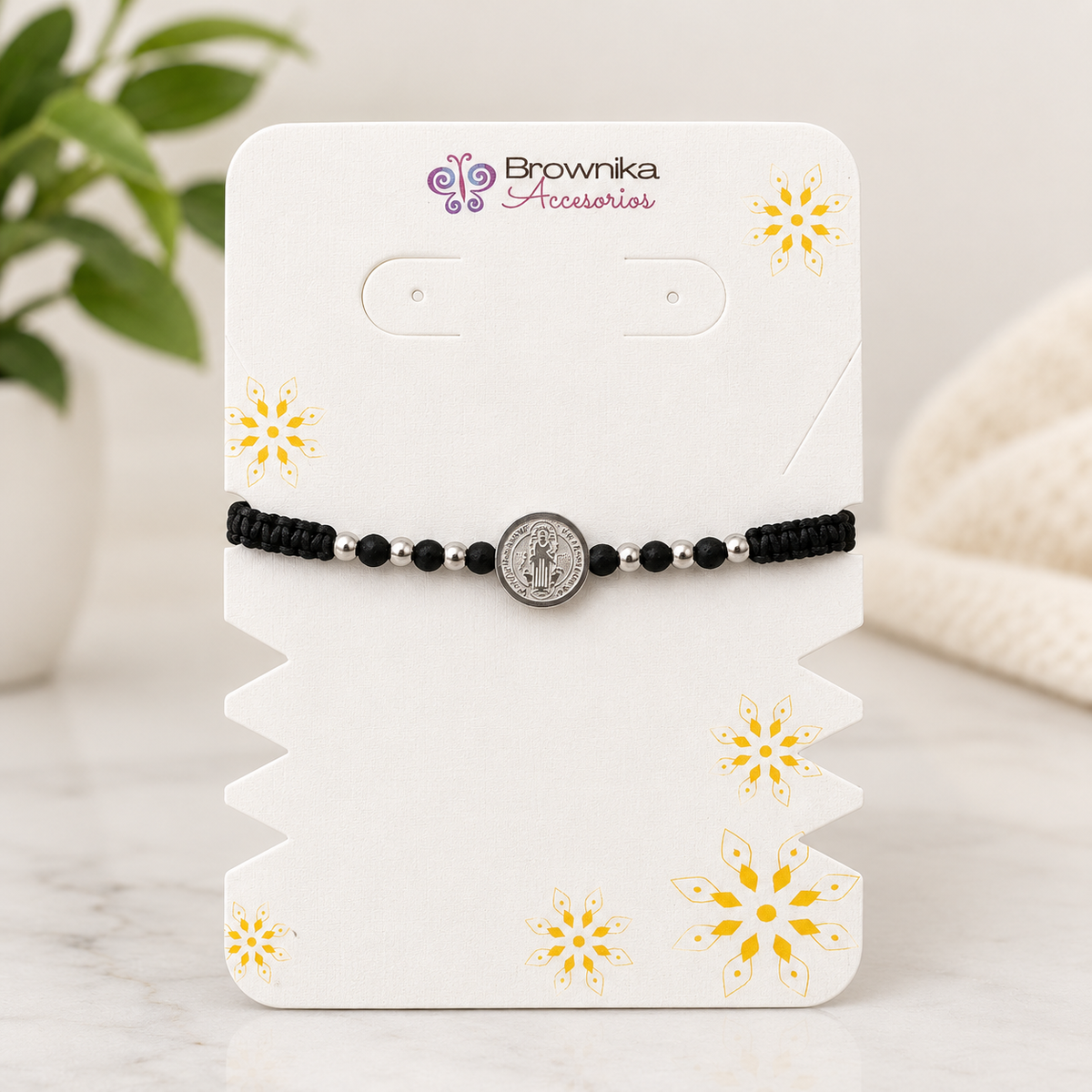 Pulsera Medalla San Benito Mujer