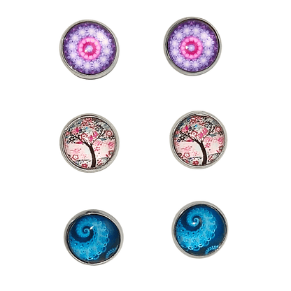 Topos en acero quirúrgicos minimalistas mandalas, árbol de la vida y estelares.