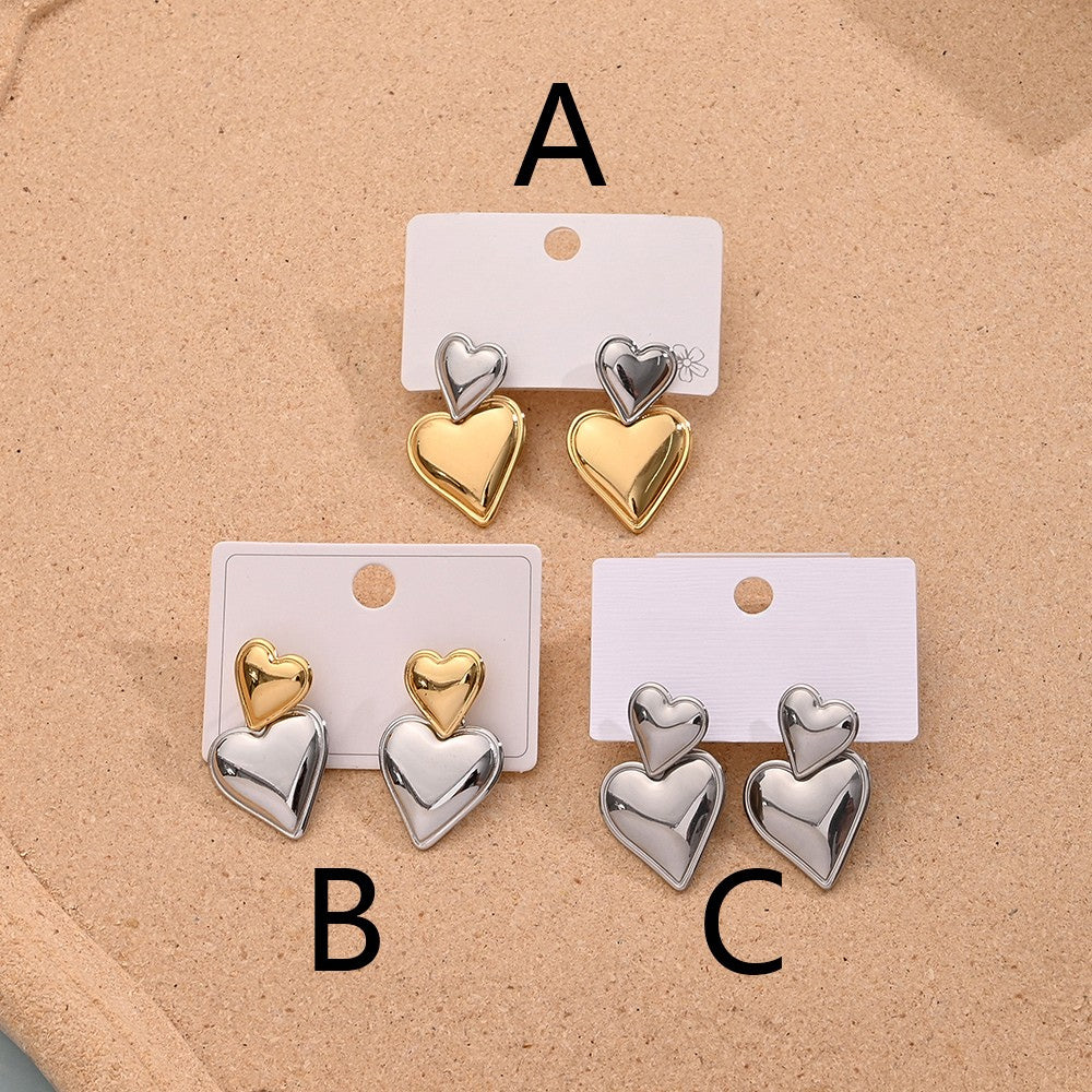 Aretes para mujer corazon