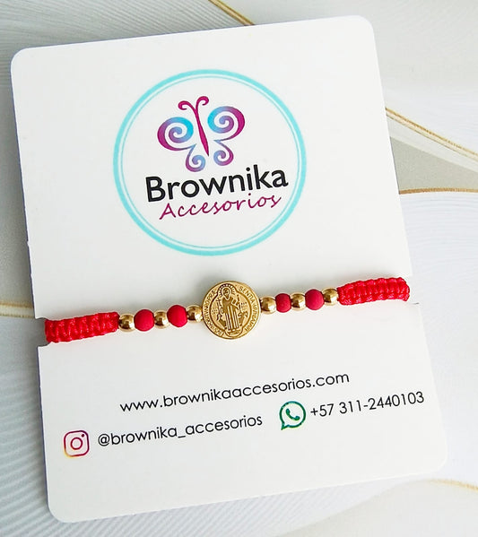 Pulsera San Benito Hilo Rojo