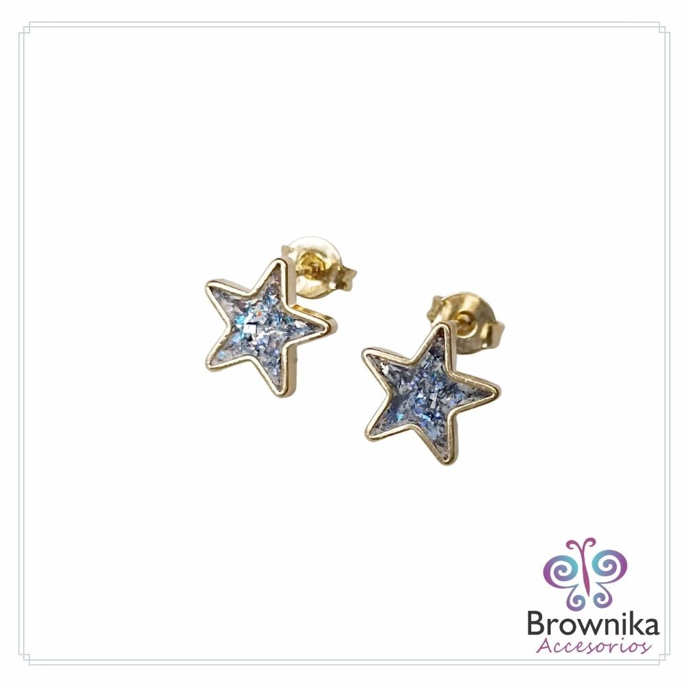 Topos Estrellas Lila Glitter