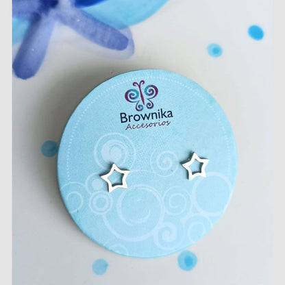 Topos Mini Estrellas Plateados